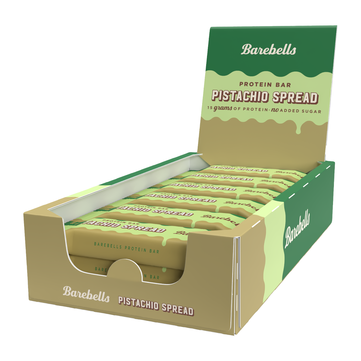 Barebells Spread Protein Bar - Pistachio Spread - 12x45g