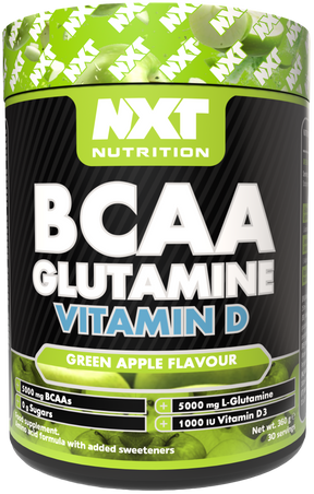 NXT Nutrition BCAA, Glutamine & VIt D 360g - Apple - 300g