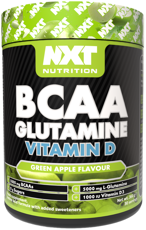 NXT Nutrition BCAA, Glutamine & VIt D 360g - Apple - 300g