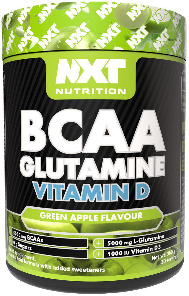 NXT Nutrition BCAA, Glutamine & VIt D 360g - Apple - 300g