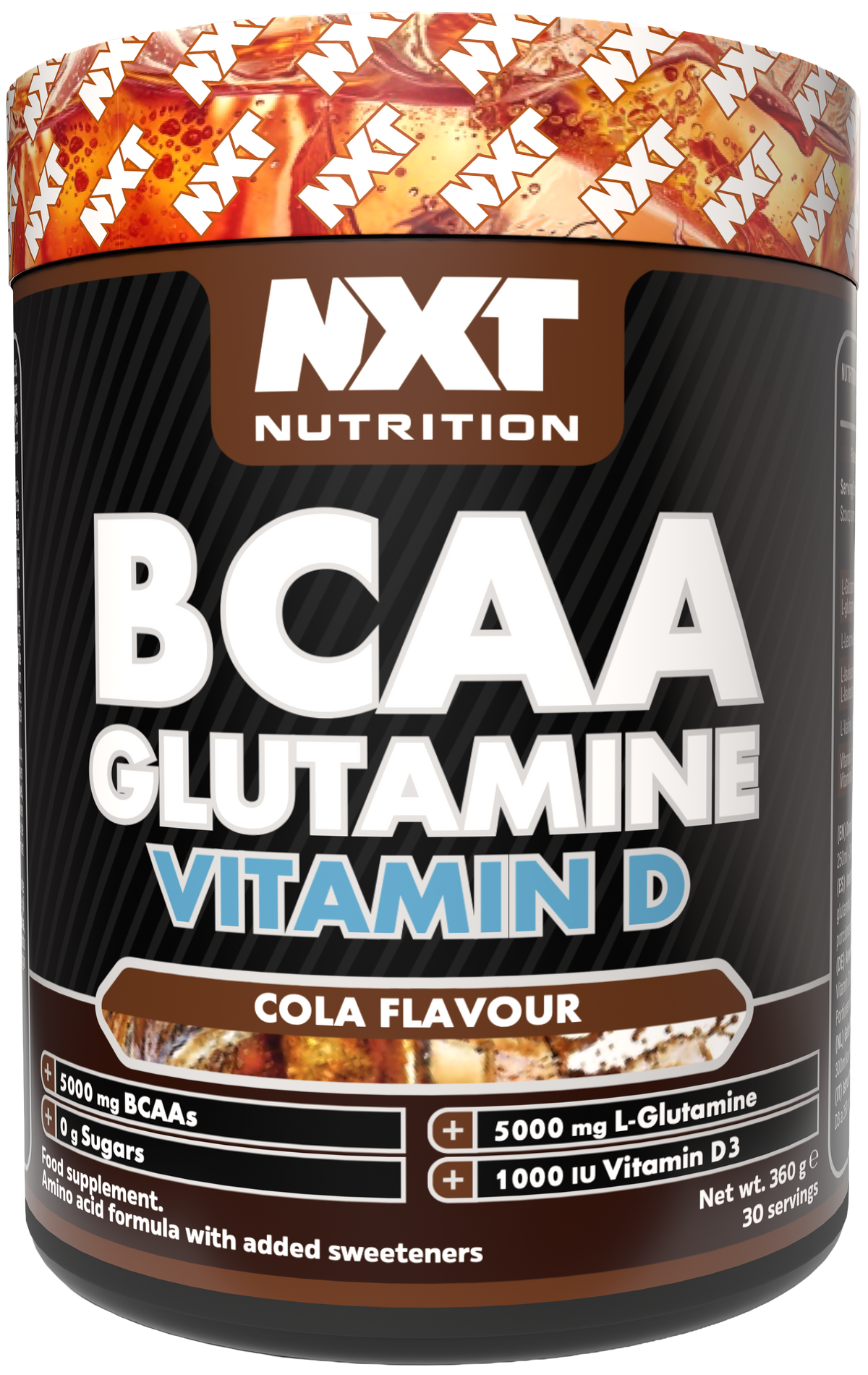 NXT Nutrition BCAA, Glutamine & VIt D 360g - Cola - 300g
