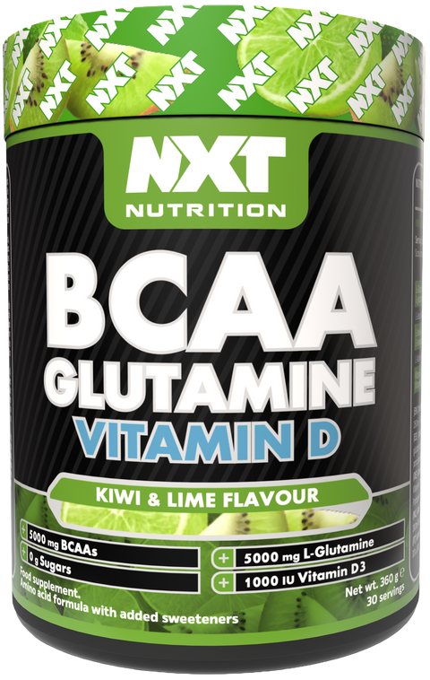 NXT Nutrition BCAA, Glutamine & VIt D - Kiwi Lime - 360g
