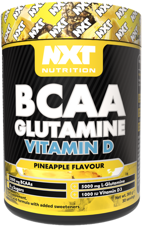 NXT Nutrition BCAA, Glutamine & VIt D - Pineapple - 360g