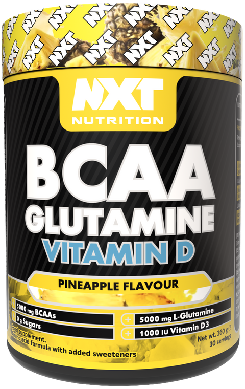 NXT Nutrition BCAA, Glutamine & VIt D - Pineapple - 360g