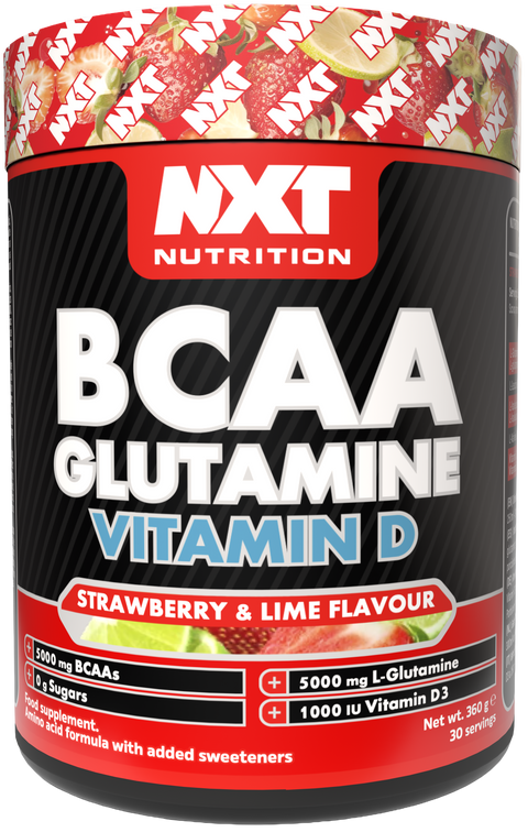 NXT Nutrition BCAA, Glutamine & VIt D - Strawberry Lime - 360g