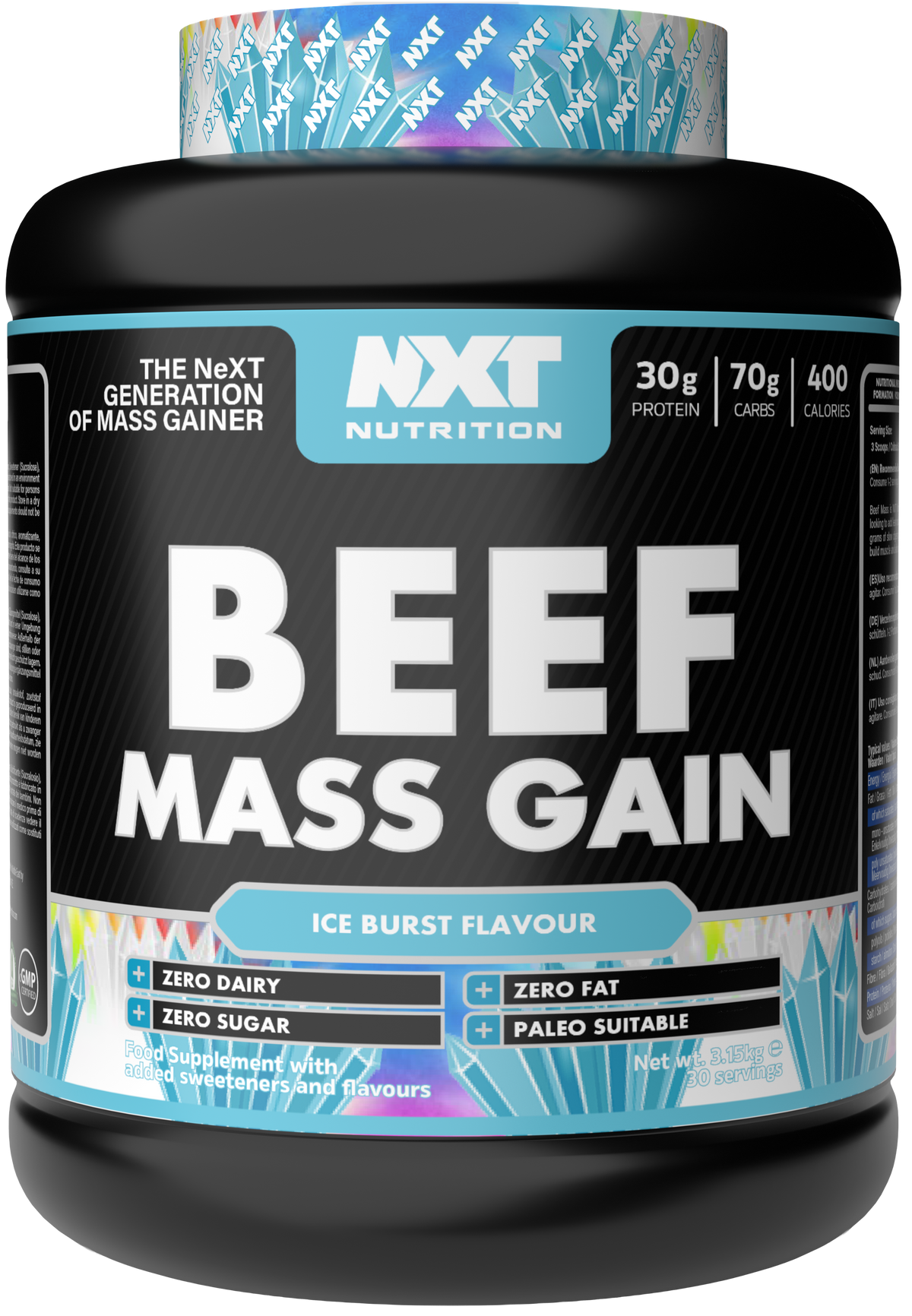 NXT Nutrition Beef Mass Gain - Ice Blast - 3.15kg