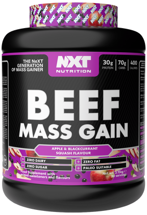 NXT Nutrition Beef Mass Gain - Apple & Blackcurrant - 3.15kg