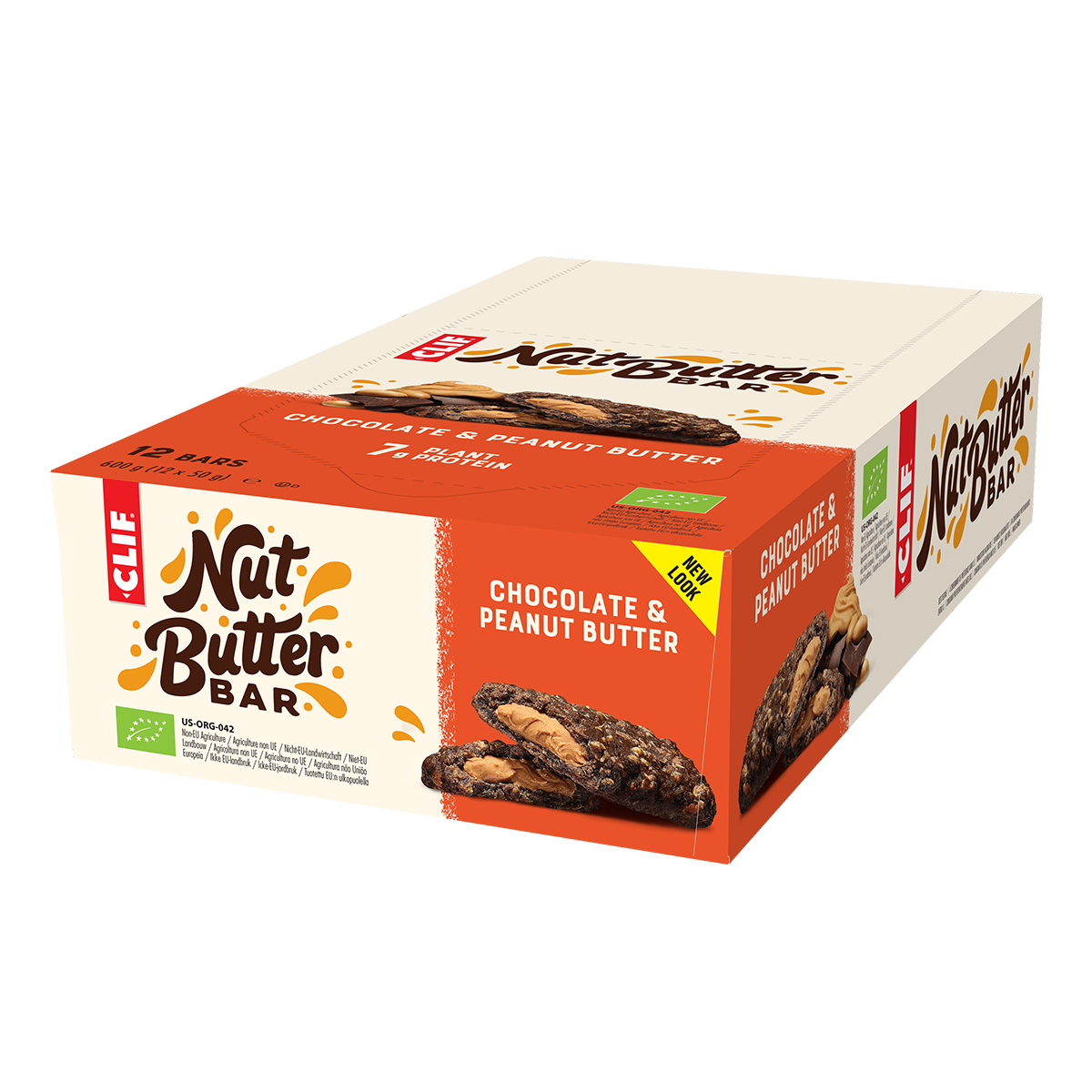 CLIF Nut Butter Bar - Chocolate Chip Peanut Butter - 12x50g