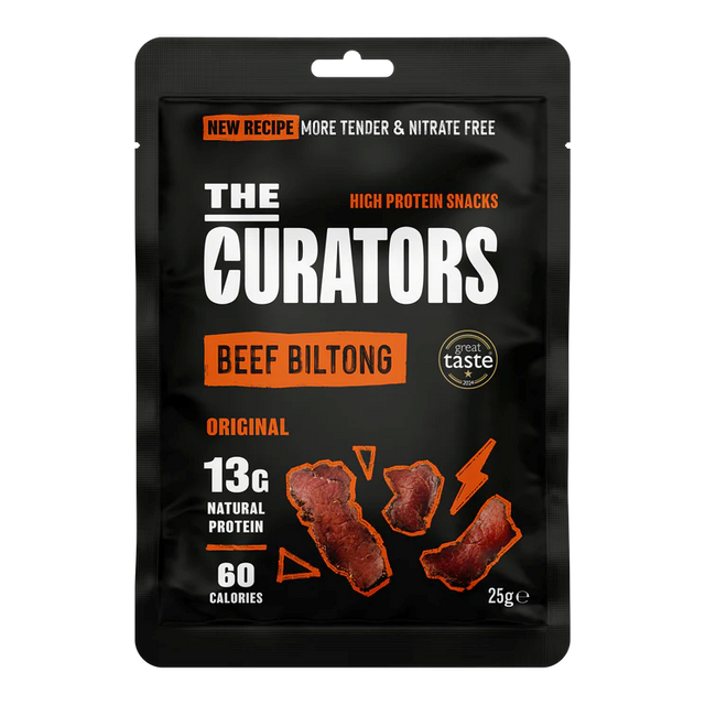 The Curators Beef Biltong - Peri Peri - 12x25g