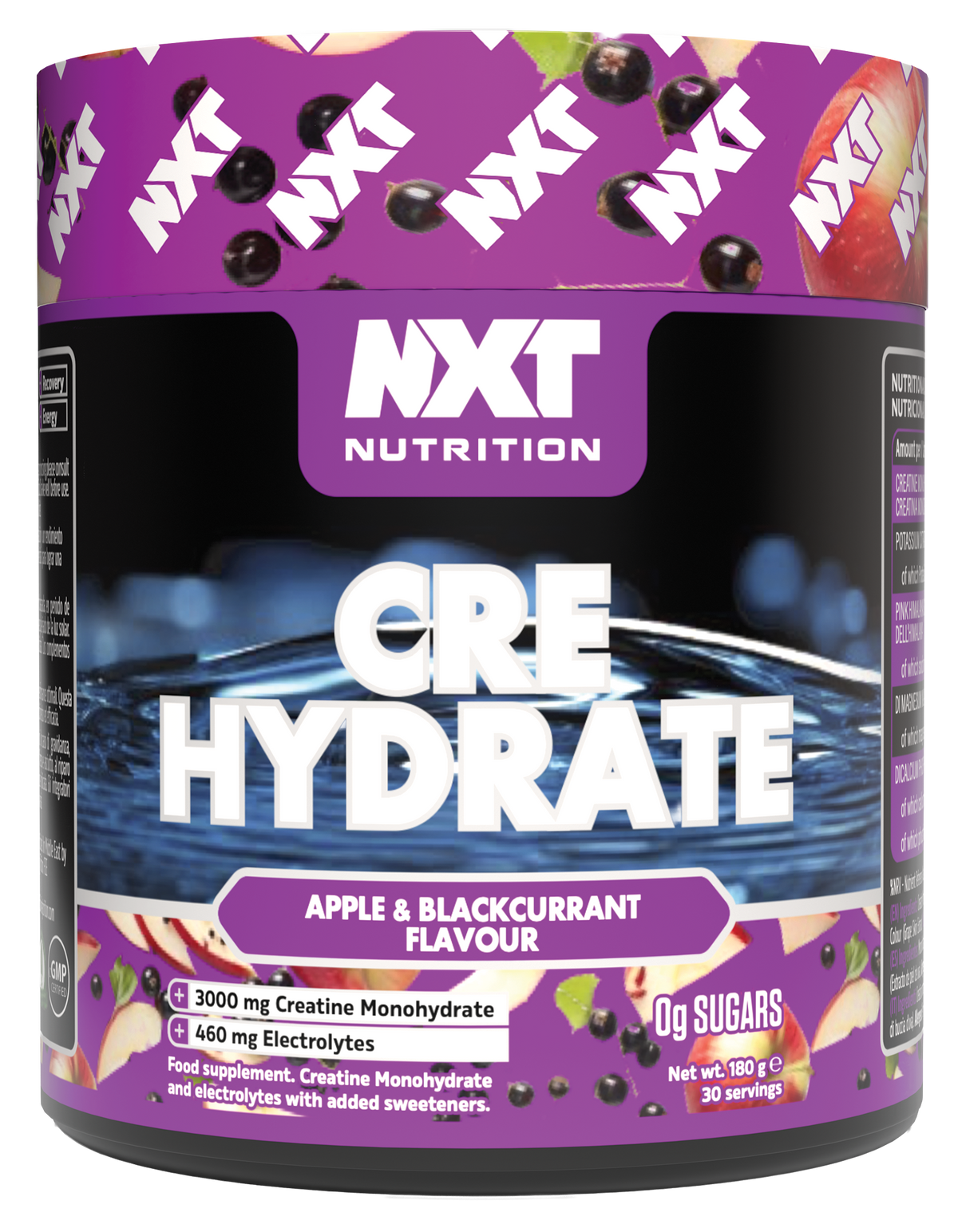 NXT Nutrition CRE Hydrate - Apple & Blackcurrant - 360g