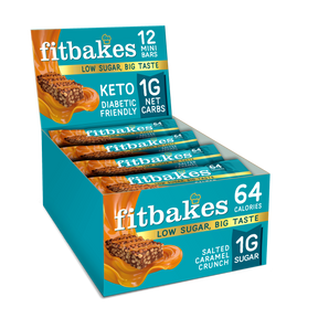Fitbakes Crunch Bar - Salted Caramel - 12x19g