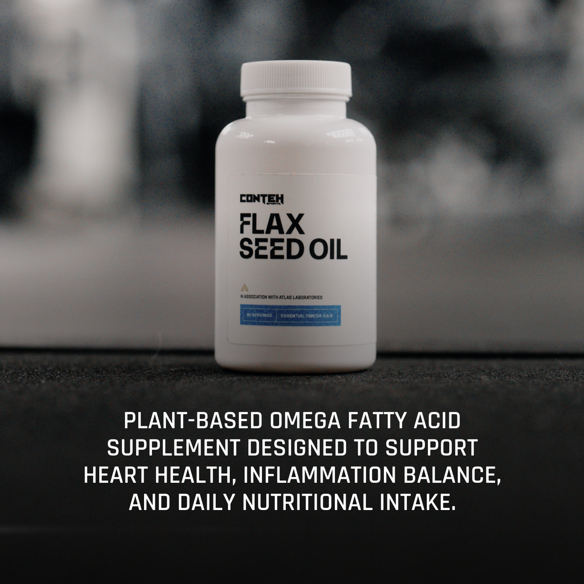Conteh Sports Flax Seed Oil - 60 Caps