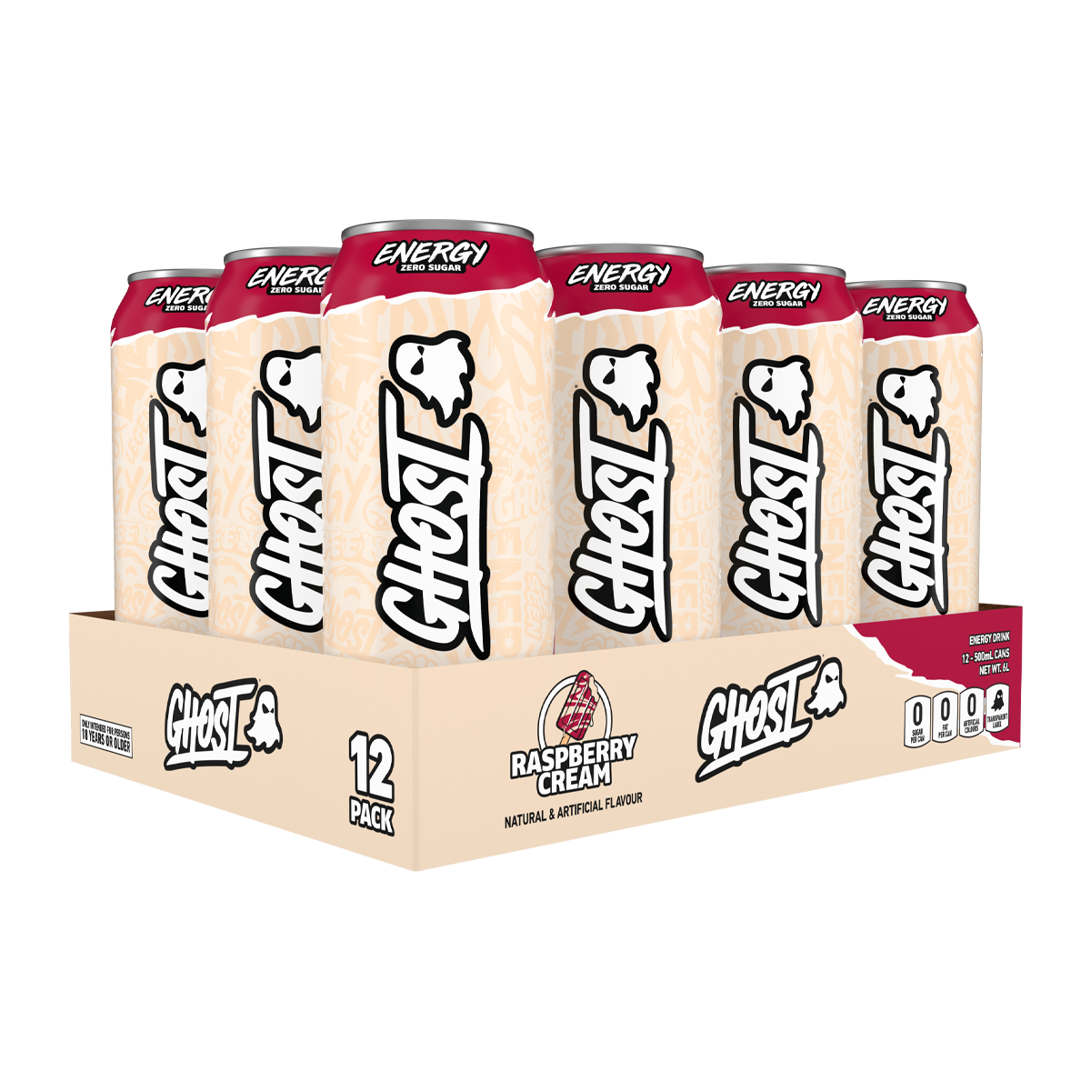 Ghost Energy Drink - Blue Raspberry - 12x500ml