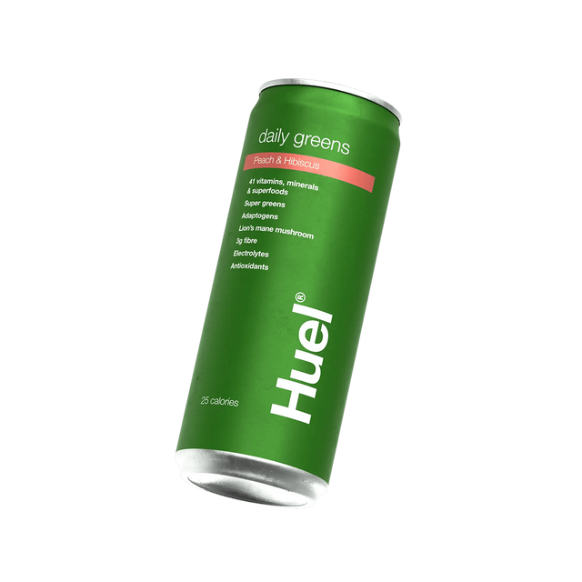 Huel Daily Greens RTD - Peach & Hibiscus - 12x330ml