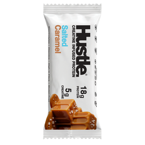 Hustle Creatine Protein Bar - Salted Caramel - 12x75g