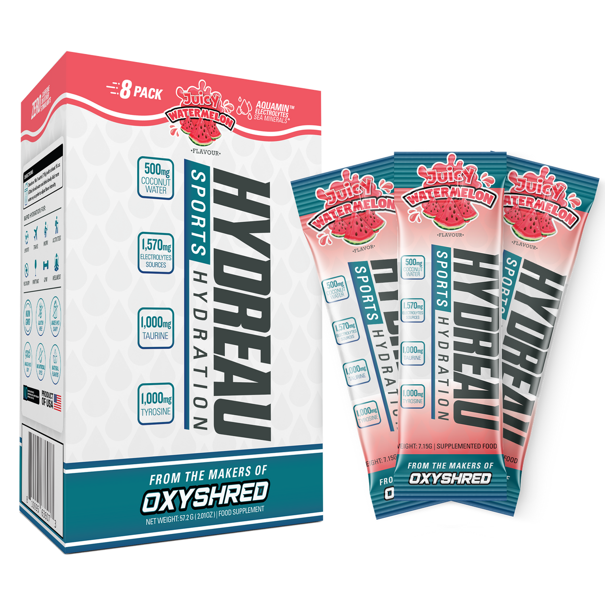 EHP Labs Hydreau RTD - Juicy Watermelon - 12x500ml