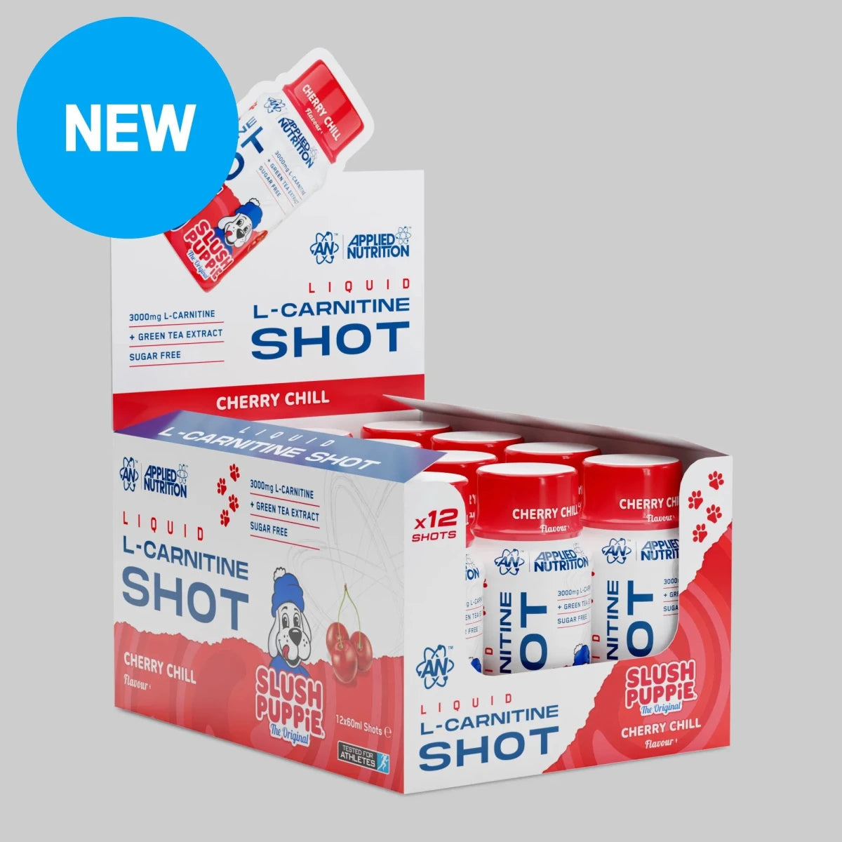 Applied Nutrition L-Carnitine Shot - SLUSH PUPPiE Cherry Chill - 12 x 60 ml