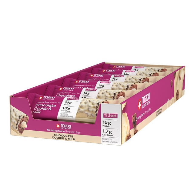 MaxiNutrition Creamy Core Protein Bar - White Chocolate Coconut - 12x45g