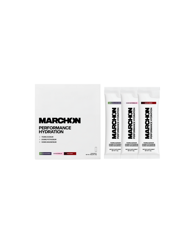 Marchon Supplements Performance Hydration Electrolyte Powder Sachets - Variety Pack - 30x10g