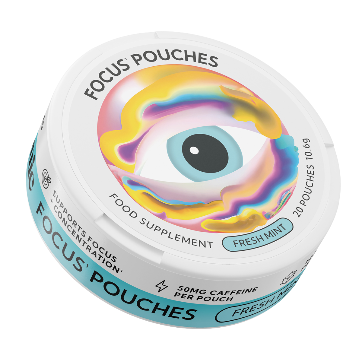 Neutonic Focus Pouch (5x20 Pouches) - Fresh Mint - 1 Pack (5x20 Pouches)