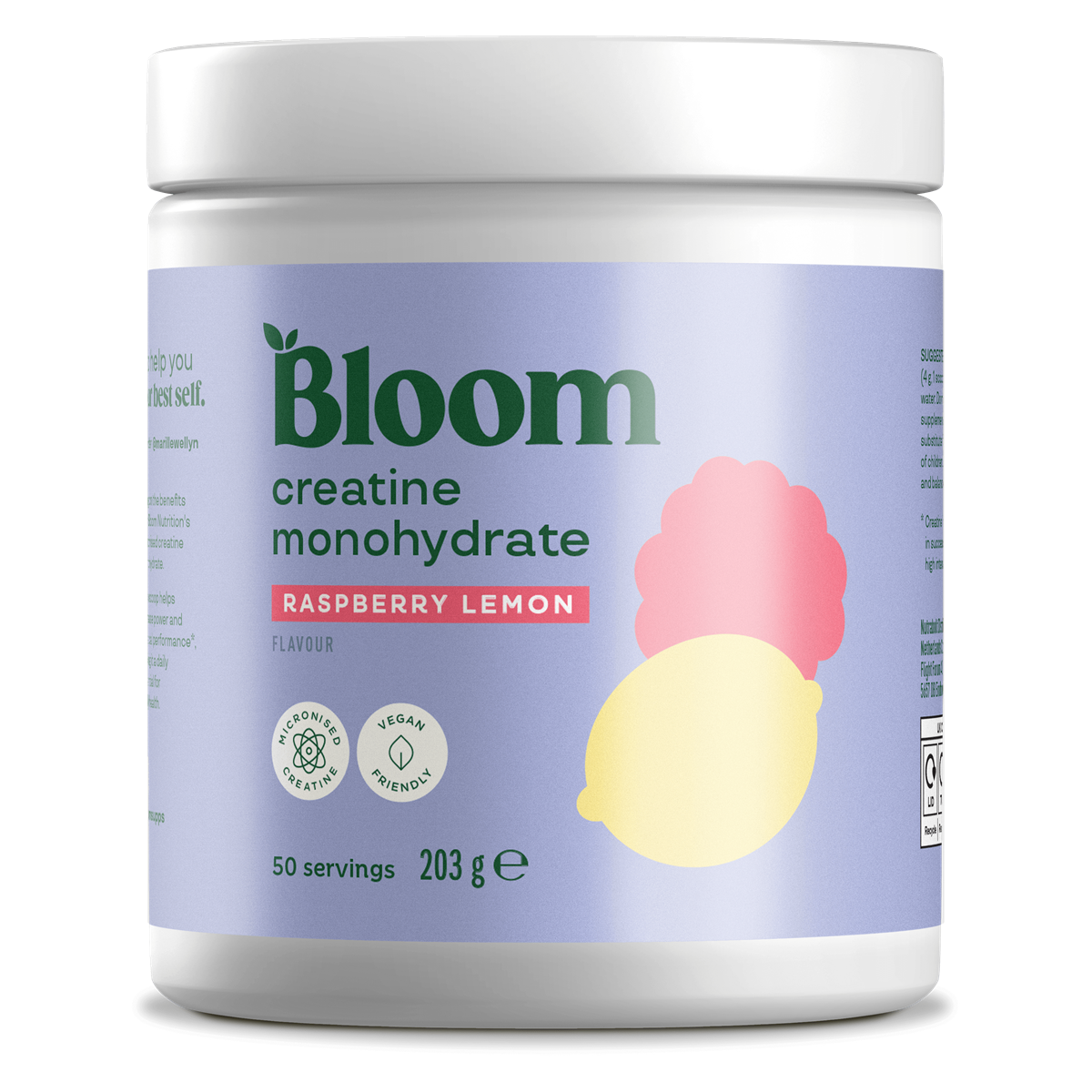 Bloom Creatine - Raspberry Lemon - 203g