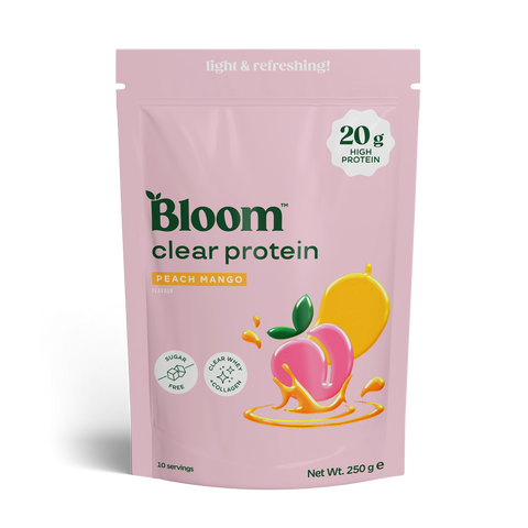 Bloom Clear Protein Collagen - Peach Mango - 250g