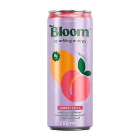 Bloom Sparkling Energy - Peach Mango - 12x250ml