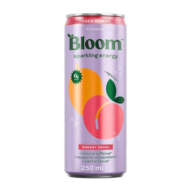 Bloom Sparkling Energy - Raspberry Lemon - 12x250ml