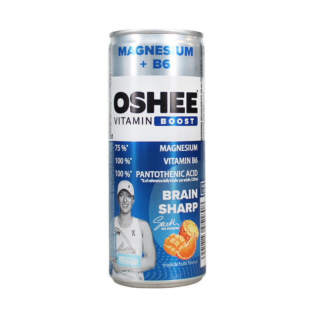 OSHEE Vitamin Boost & Electrolytes 24x250ml Peach Lemon - Peach Lemon (Vitamin Boost & Electrolytes) - 24x250ml