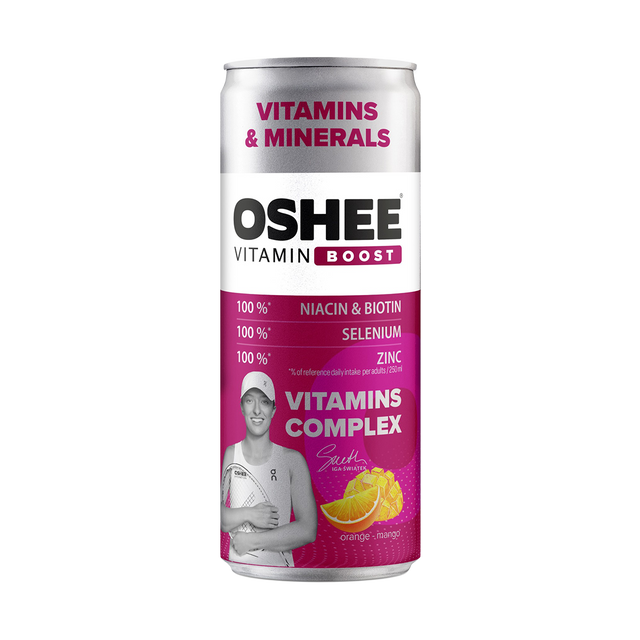 OSHEE Vitamin Boost + Minerals - Orange & Mango - 24x250ml