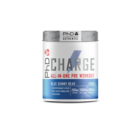 PhD Nutrition Powder Pre Wkt Charge - Blue Gummy Bear - 300g