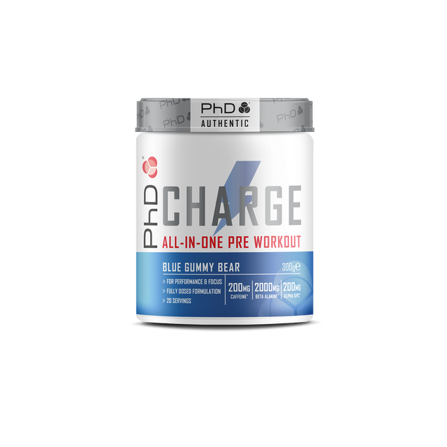 PhD Nutrition Powder Pre Wkt Charge - Blue Gummy Bear - 300g