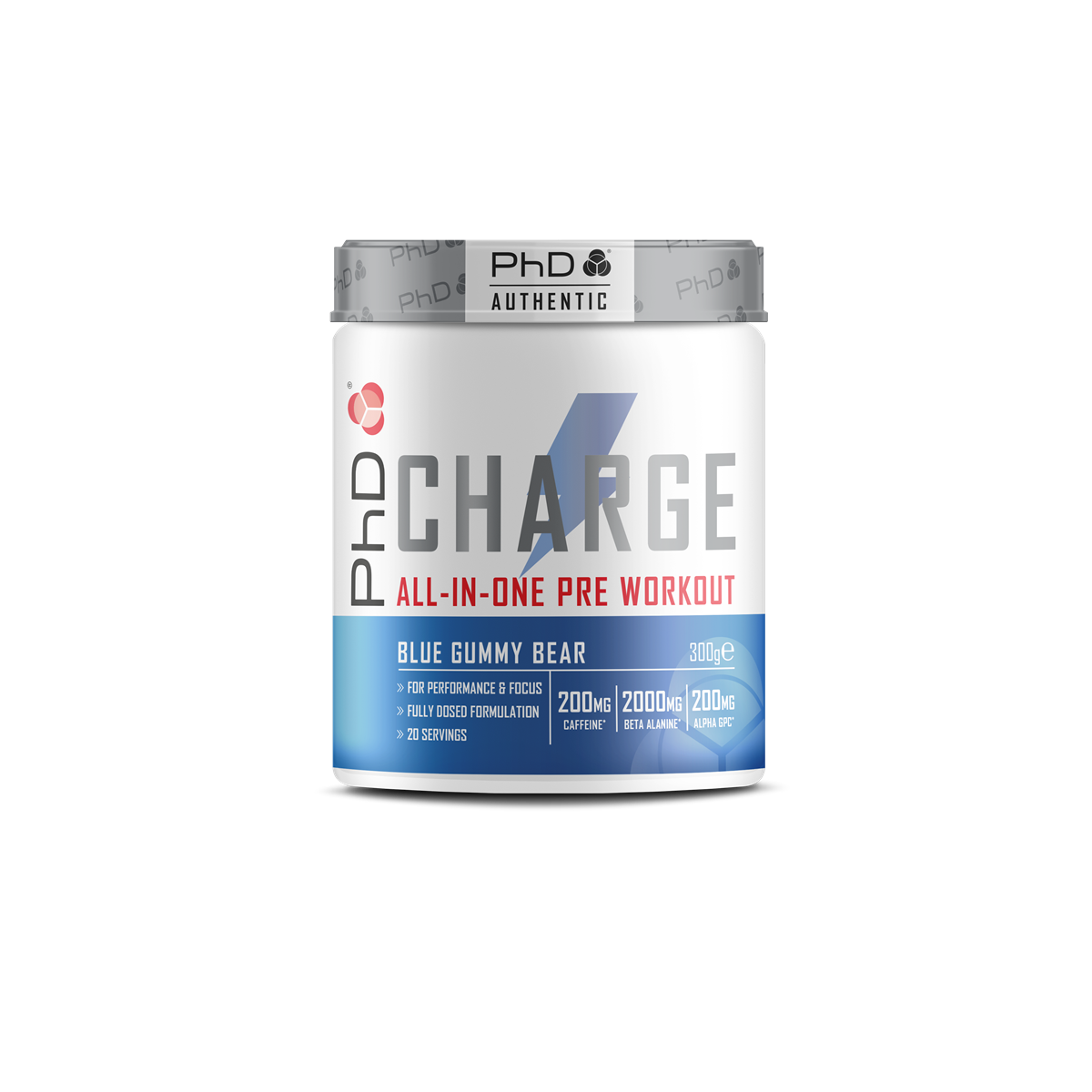 PhD Nutrition Powder Pre Wkt Charge - Sherbet Lemon - 300g