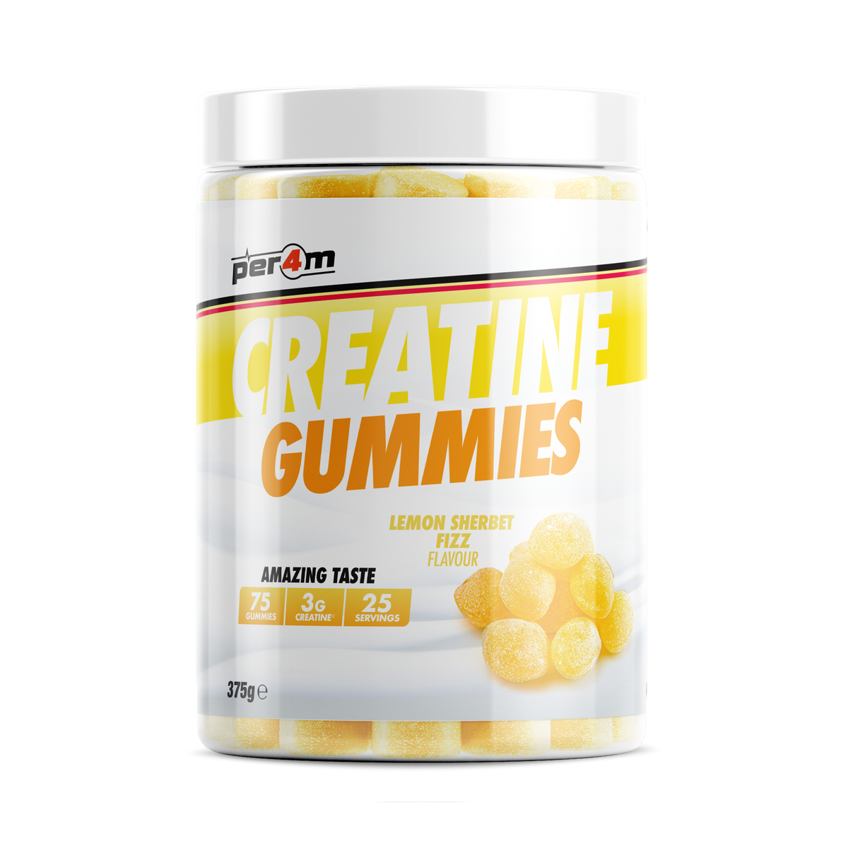 Per4m Creatine Gummies - Lemon Sherbet - 375g