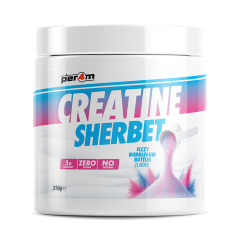 Per4m Creatine Sherbet - Fizzy Bubblegum Bottles - 310g