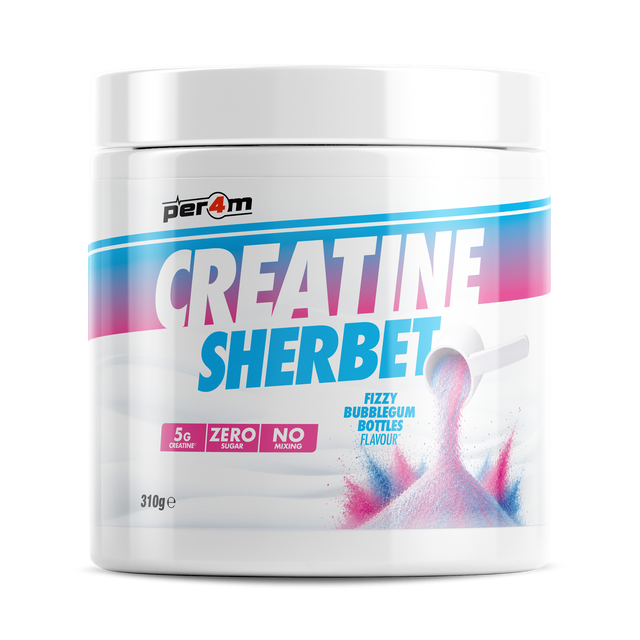Per4m Creatine Sherbet - Fizzy Bubblegum Bottles - 93g