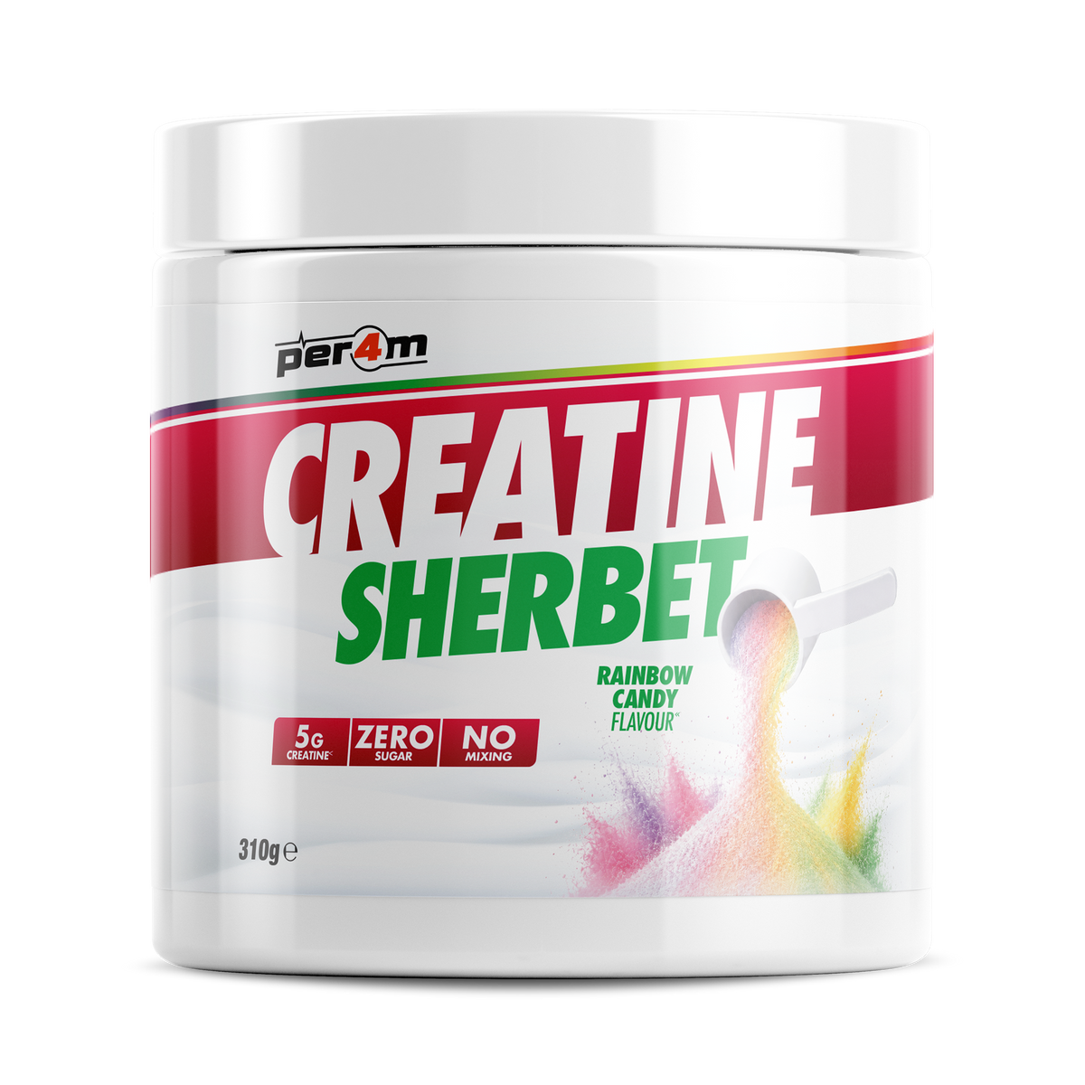 Per4m Creatine Sherbet - Rainbow Candy - 93g