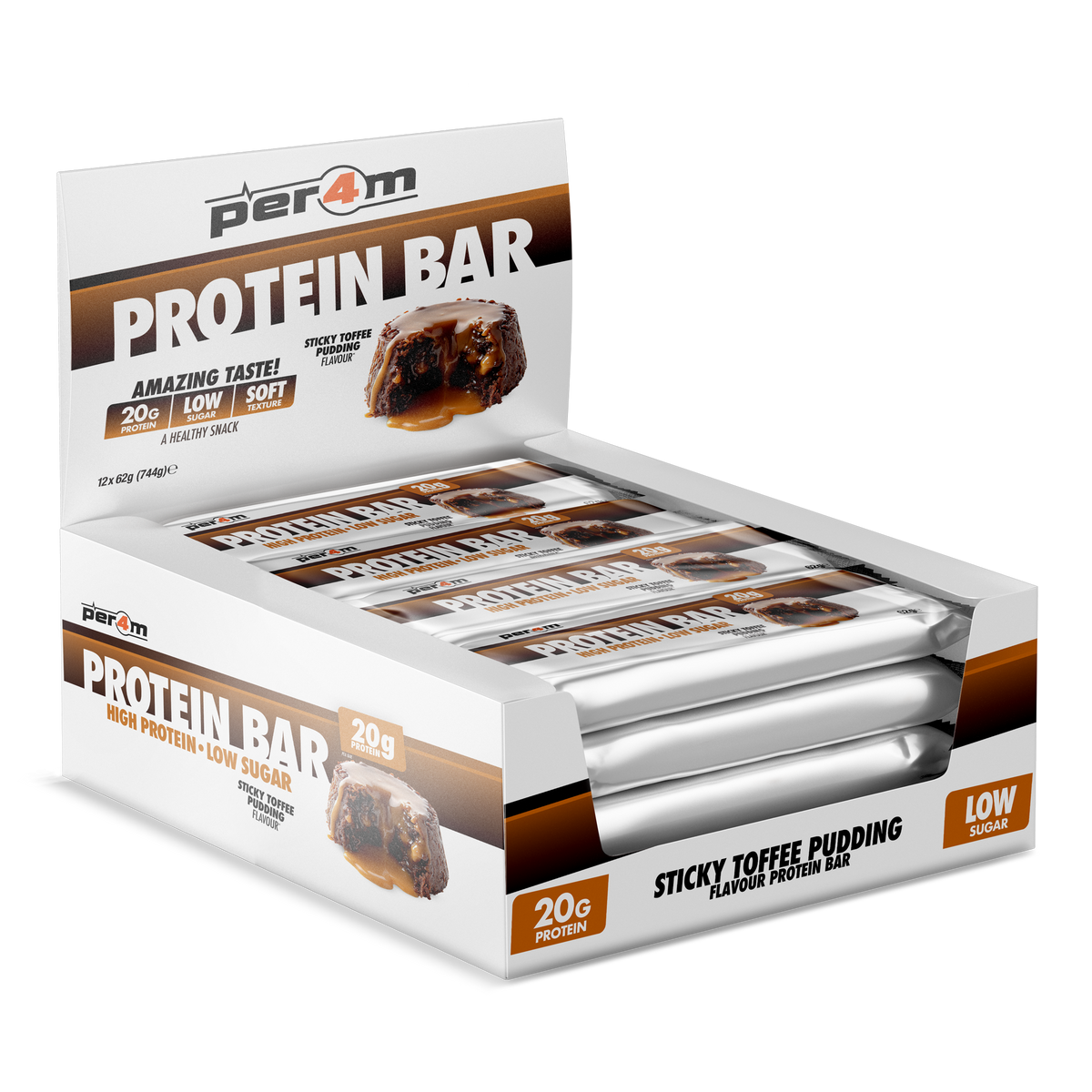 Per4m Protein Bar - Sticky Toffee - 12x62g