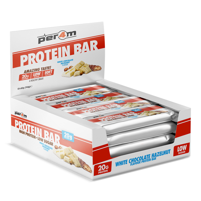Per4m Protein Bar - White Chocolate Hazelnut - 12x62g