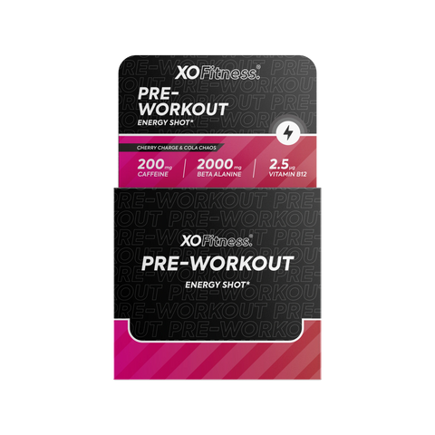 XO Fitness Pre-Workout Shots Mixed Case - Cherry / Cola - 20x60ml