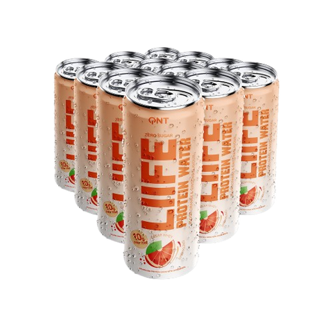QNT Protein Water - Blood Orange Ginseng - 12x330ml