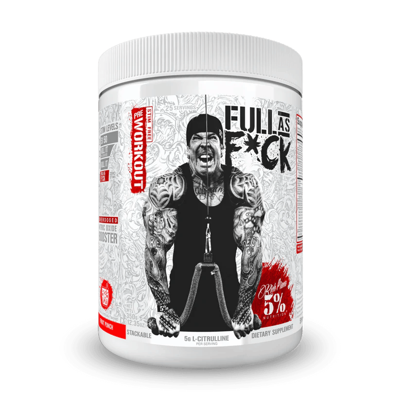 Rich Piana 5% Nutrition FULL AS F*CK Legendary Series - Blue Lemonade - 372g