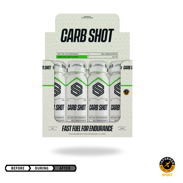 Soccer Supplement Carb Shot - Lemon & Lime - 12x100ml