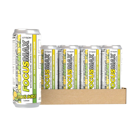 Strom Sports FocusMax Can - Citrus Burst - 12x500ml
