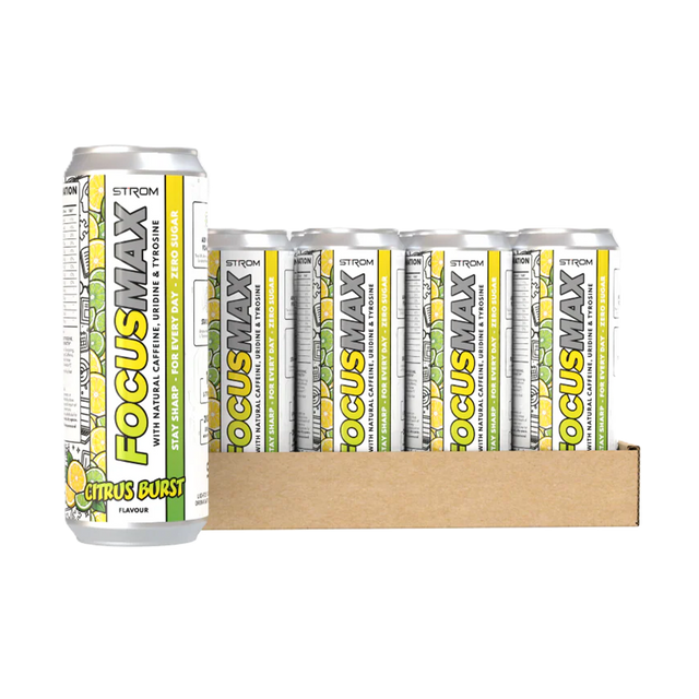 Strom Sports FocusMax Can - Pineapple Coconut - 12x500ml