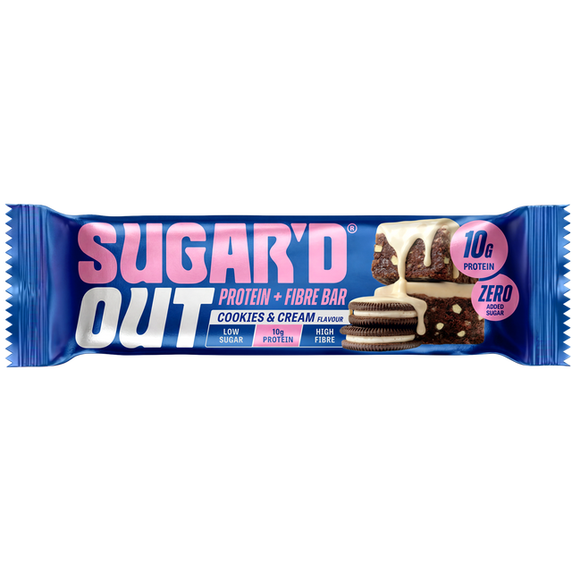 Sugar'd Out Protein + Fibre Oat Bar - Strawberry Cheseecake - 15x62g