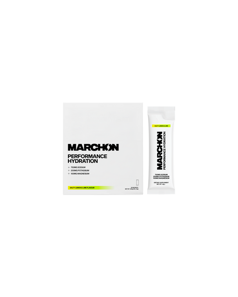 Marchon Supplements Performance Hydration Electrolyte Powder Sachets - Salty Lemon & Lime - 30x10g