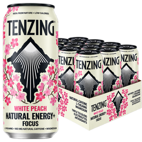 Tenzing Natural Energy+ - White Peach - 12x500ml