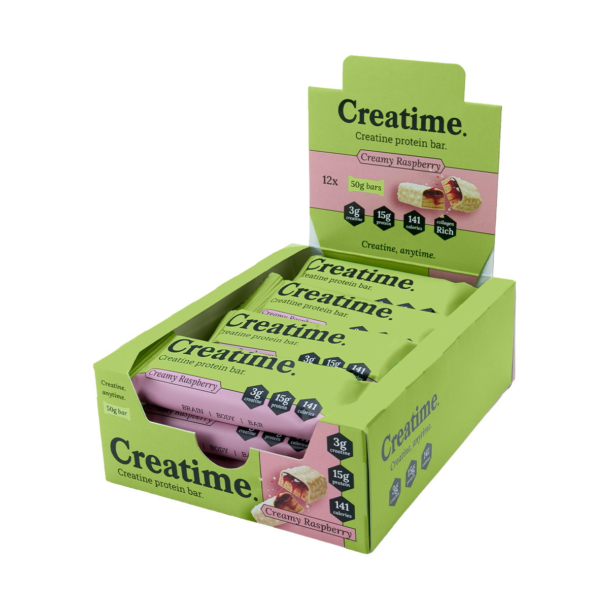 Creatime Creatine Protein Bar - Cookie Crunch - 12x50g