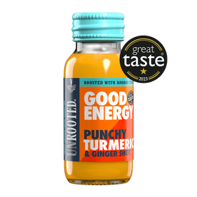UNROOTED Drinks Health Shot - Good Energy - Punchy Turmeric & Ginger - 12x60ml